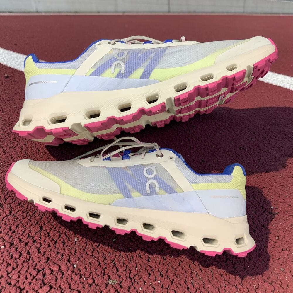 On Cloudvista Trail Running Shoes Women’s 10.5 White Pink Blue Hiking EU42.5